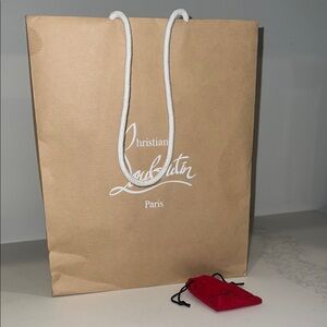 Christian Louboutin Brown Shopping Bag